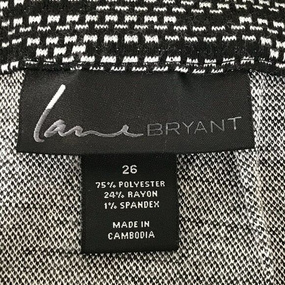 Lane Bryant Stretch Knit Pencil Skirt Women's Plus Size 26 Unlined Zip Career - Picture 6 of 8